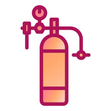 Yangın söndürme ikonu. Web için su hidrantı vektör simgelerinin özet çizimi