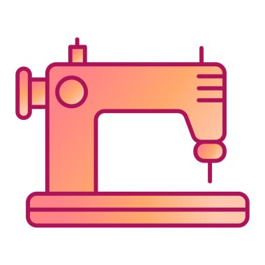 Dikiş makinesi simgesi vektör illüstrasyon tasarımı