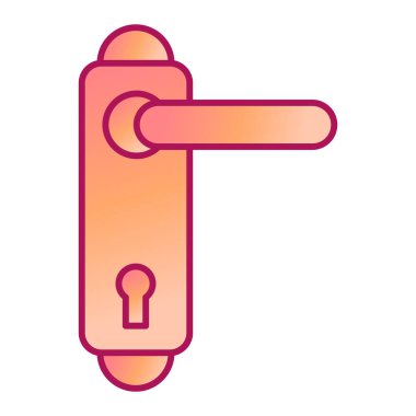 Anahtar kilidi simgesi. Web için asma kilit vektör simgelerinin özet çizimi