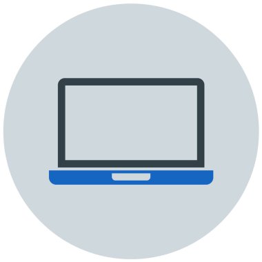 Bilgisayar. Web simgesi basit illüstrasyon