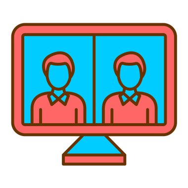 bilgisayar web simgesi basit illüstrasyon