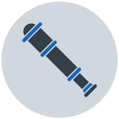 Teleskop. Web simgesi basit illüstrasyon