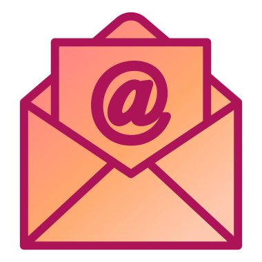 Mektup. Web simgesi basit illüstrasyon