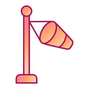 Bayrak simgesinin vektör illüstrasyonu