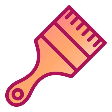 boya fırçası ikonu. vektör illüstrasyonu