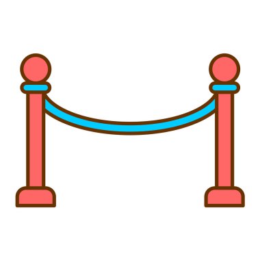 bariyer simgesi vektör illüstrasyonu
