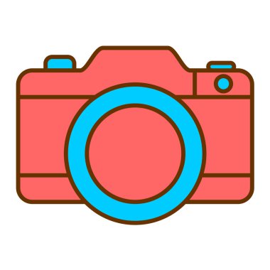 kamera simgesi vektör illüstrasyonu