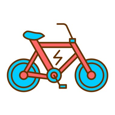 bisiklet ikonu vektör illüstrasyonu