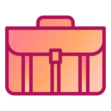 evrak çantası vektör renk simgesi