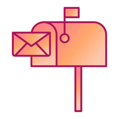 İleti vektör illüstrasyon tasarımı içeren posta zarfı