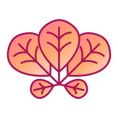 Yaprak. Web simgesi basit illüstrasyon