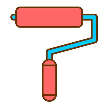 Boyacı Roller modern ikon vektör çizimi 