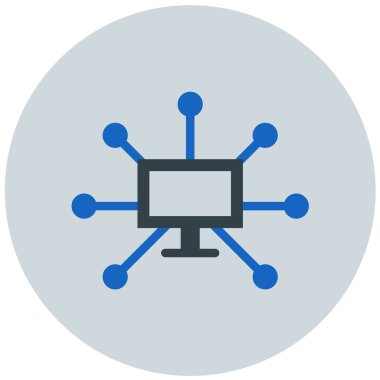 şebeke. Web simgesi basit illüstrasyon