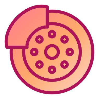 araba tekeri simgesi, vektör 