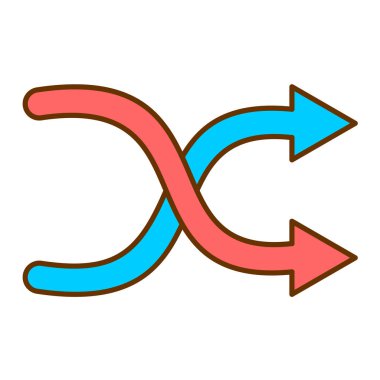 ok simgesi vektörü. İnce çizgi işareti. izole edilmiş sınır sembolü çizimi