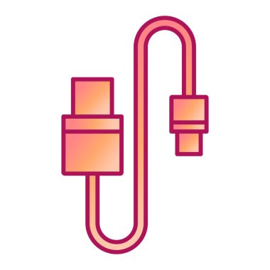 usb kablo simgesi vektör illüstrasyon tasarımı