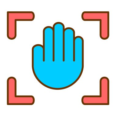 el simgesi vektör illüstrasyonu