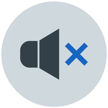 Ses. Web simgesi basit illüstrasyon