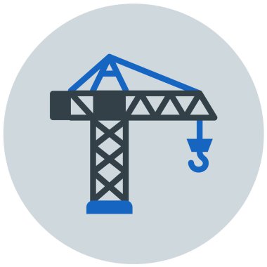 Vinç. Web simgesi basit illüstrasyon