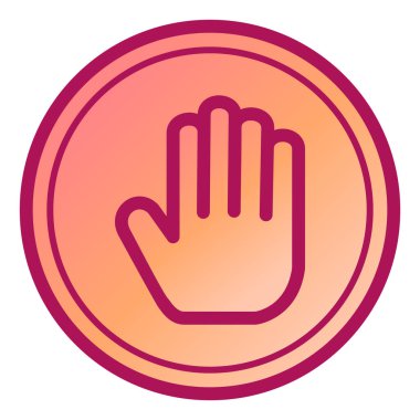 el simgesi vektör illüstrasyonu