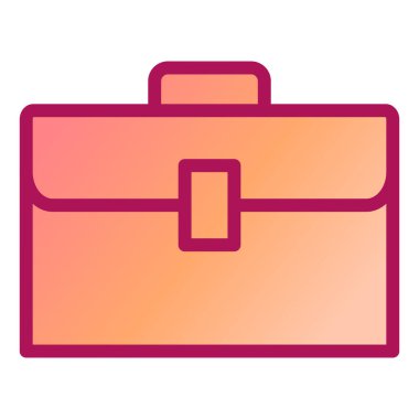 Çanta. Web simgesi basit illüstrasyon