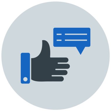 Konuş. Web simgesi basit illüstrasyon