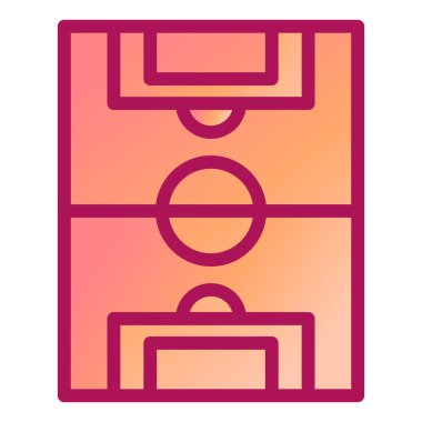 futbol modern ikon vektör illüstrasyonu 