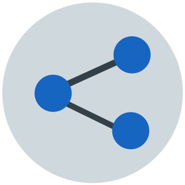 Paylaş. Web simgesi basit illüstrasyon