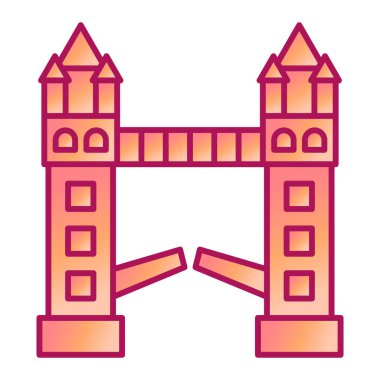 köprü modern simge vektör illüstrasyonu 