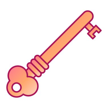 anahtar modern simge vektör illüstrasyonu 