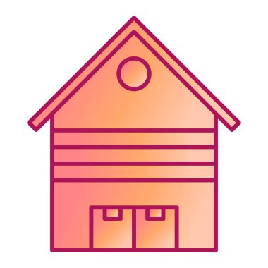 ahır modern simge vektör illüstrasyonu 