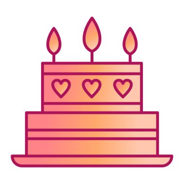 Mumlu kek vektör illüstrasyon tasarımı