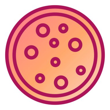 Pizza ikonu vektör illüstrasyonu