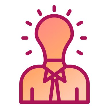 İnsan kaynakları düz vektör simgesi