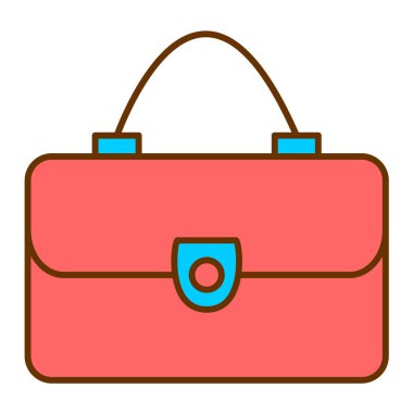 çanta simgesi vektör illüstrasyonu