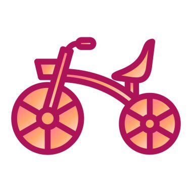 bisiklet ikonu vektör illüstrasyonu