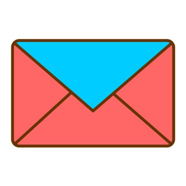 zarf e- posta simgesi vektör illüstrasyon grafik tasarımı