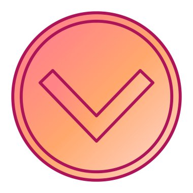 Bir ok simgesinin vektör illüstrasyonu