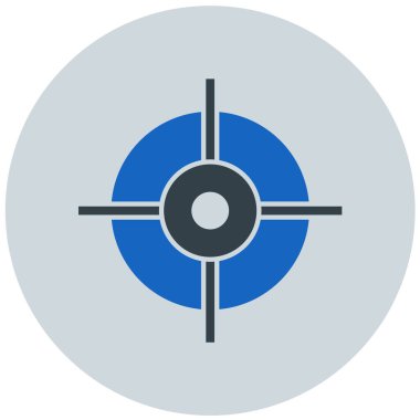 Hedef. Web simgesi basit illüstrasyon
