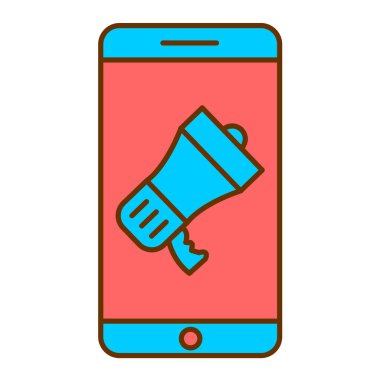 cep telefonu ikonu vektör illüstrasyonu