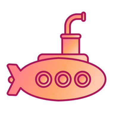 Denizaltı simge vektör çizim