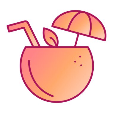 yaz tatili ikonu vektör çizimi tasarımı