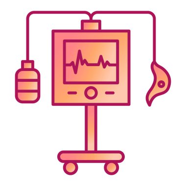 Sağlık ve tıbbi ikon hattı. vektör illüstrasyonu.