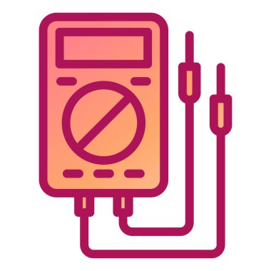 Yük çizgisi biçim simgesi tasarımı ile çoklu metre, renkli vektör illüstrasyonu