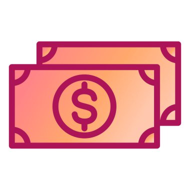 Para için. Web simgesi basit illüstrasyon