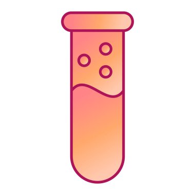 Sıvı ikonlu tüp. vektör illüstrasyonu