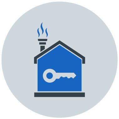 Ev. Web simgesi basit illüstrasyon