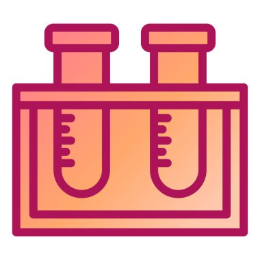 test tüp vektör simgesi