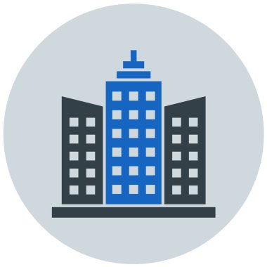 Bina. Web simgesi basit tasarım