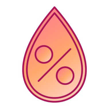 Bir damla simgesinin vektör illüstrasyonu